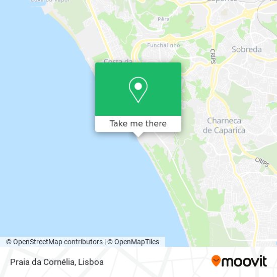 Praia da Cornélia map