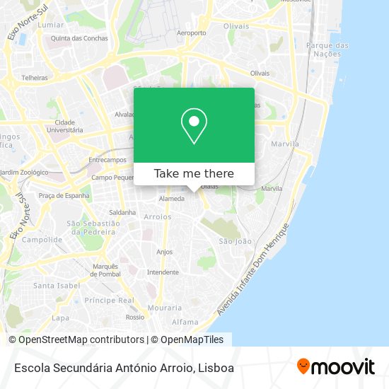 Escola Secundária António Arroio map