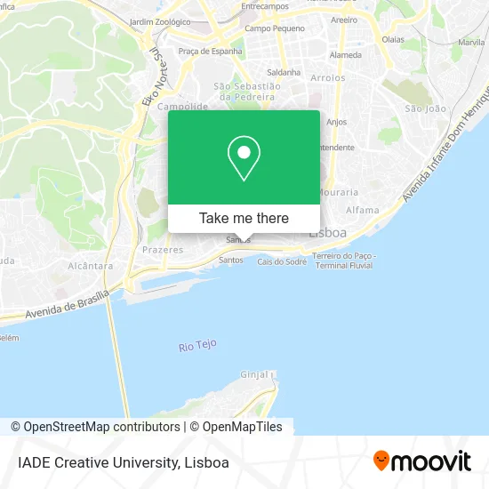 IADE Creative University map