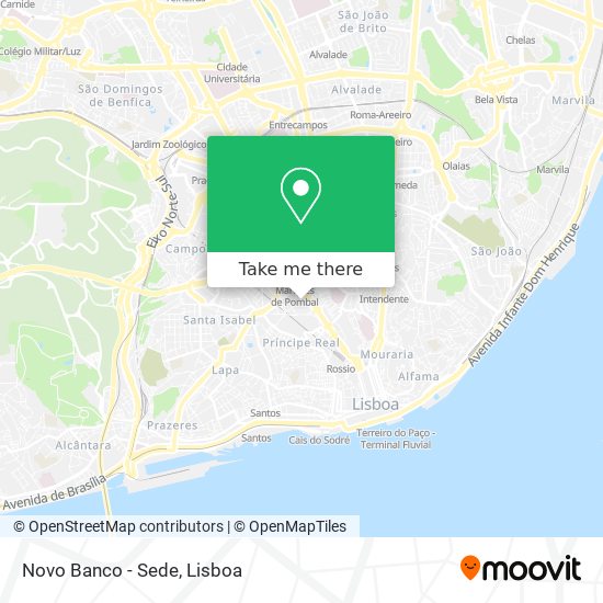 Novo Banco - Sede map