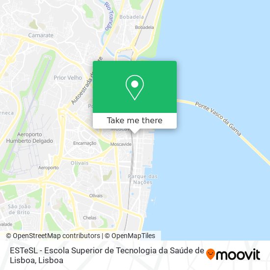 ESTeSL - Escola Superior de Tecnologia da Saúde de Lisboa map