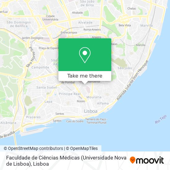 Faculdade de Ciências Médicas (Universidade Nova de Lisboa) map