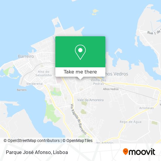 Parque José Afonso mapa