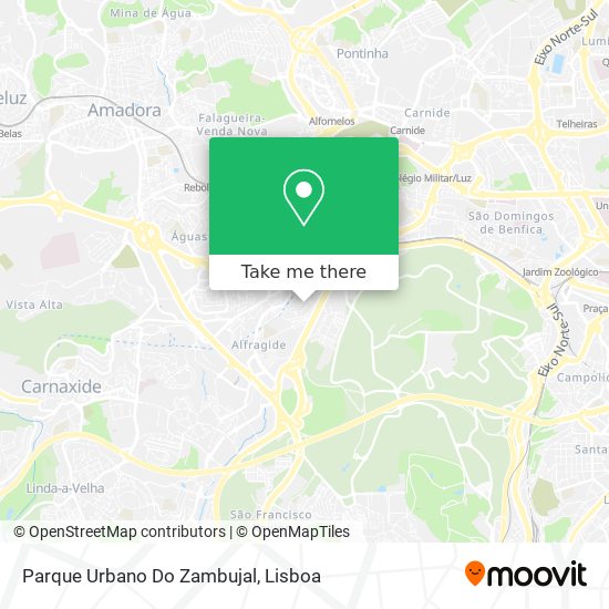 Parque Urbano Do Zambujal mapa