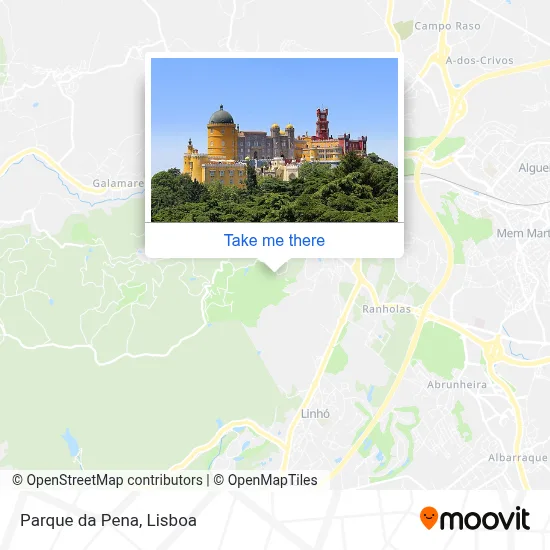 Parque da Pena map