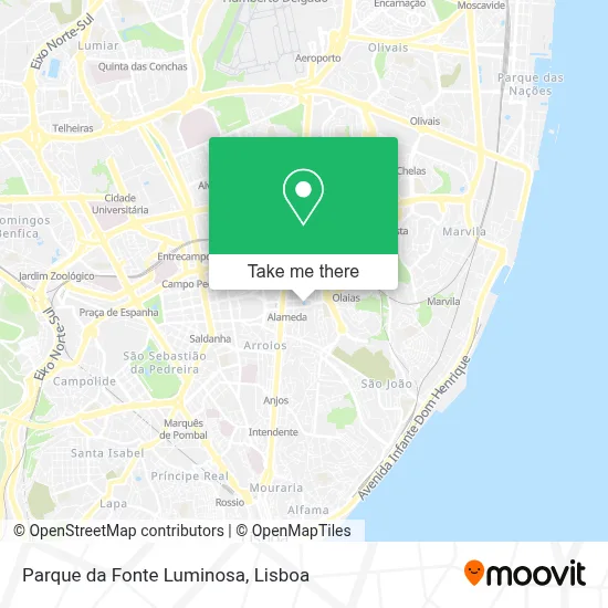 Parque da Fonte Luminosa map