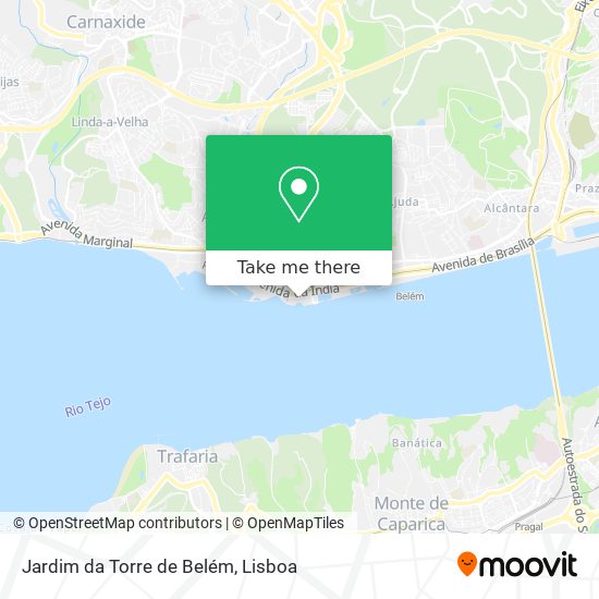 Jardim da Torre de Belém map