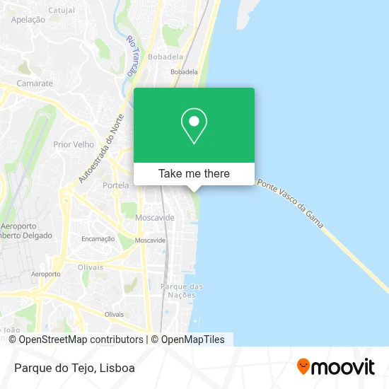 Parque do Tejo map