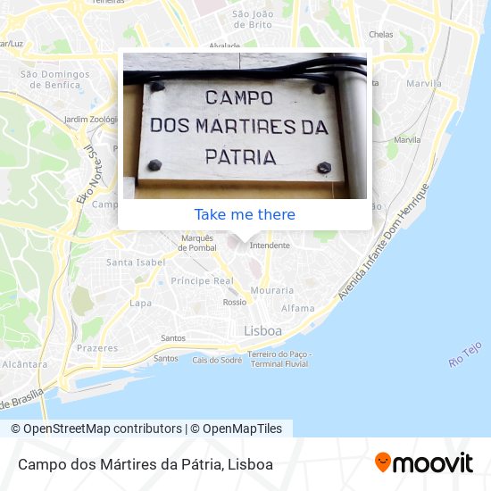 Campo dos Mártires da Pátria map