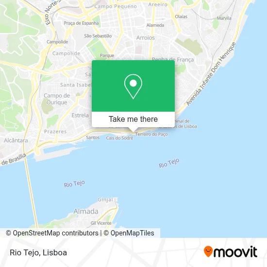 Rio Tejo map