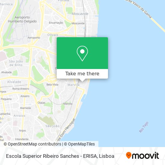 Escola Superior Ribeiro Sanches - ERISA map