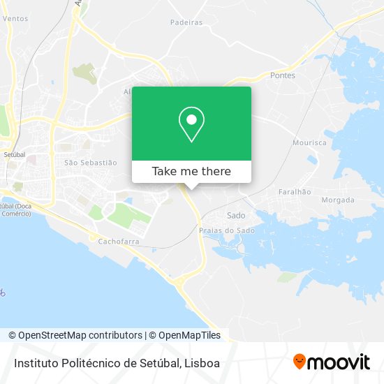 Instituto Politécnico de Setúbal mapa