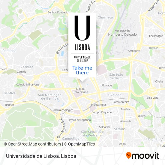 Universidade de Lisboa map