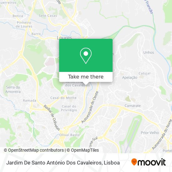 Jardim De Santo António Dos Cavaleiros map