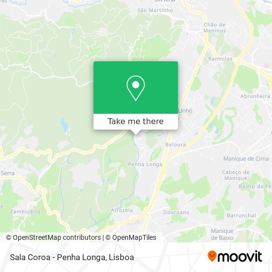 Sala Coroa - Penha Longa mapa