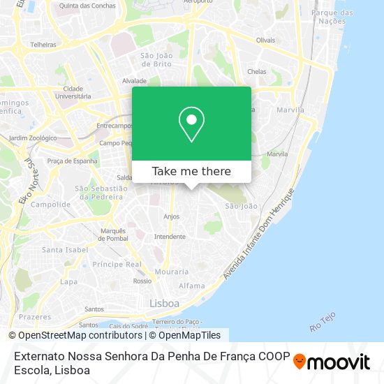 Externato Nossa Senhora Da Penha De  França COOP Escola map