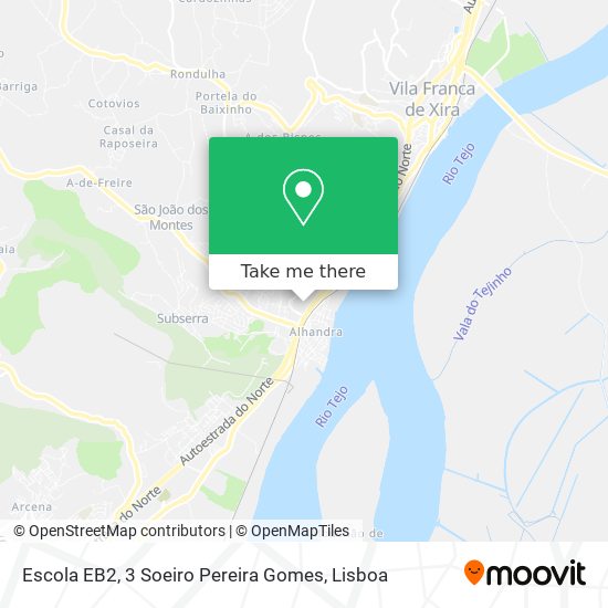 Escola EB2, 3 Soeiro Pereira Gomes mapa
