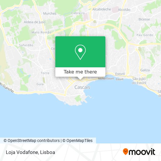 Loja Vodafone mapa