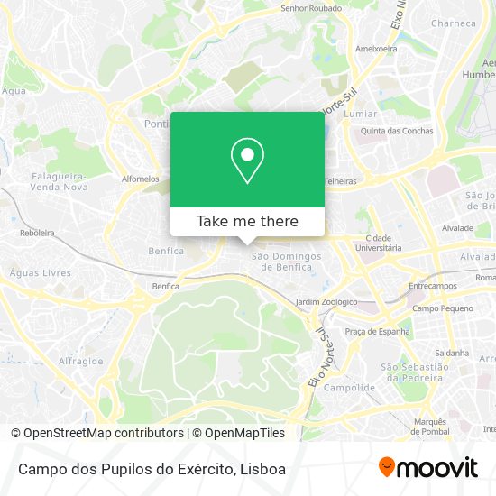 Campo dos Pupilos do Exército map