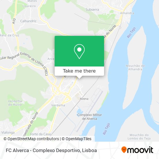 FC Alverca - Complexo Desportivo map