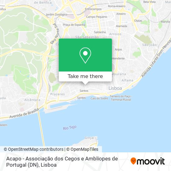 Acapo - Associação dos Cegos e Amblíopes de Portugal (DN) map