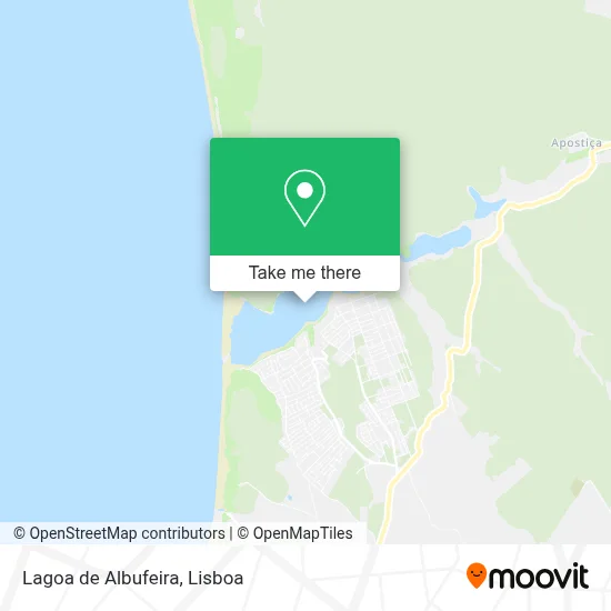 Lagoa de Albufeira map
