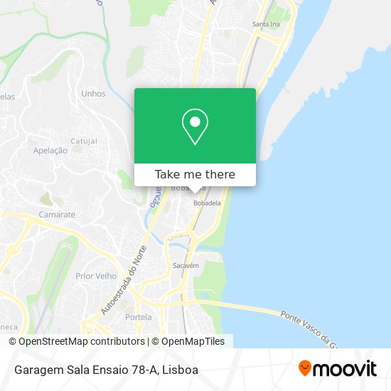 Garagem Sala Ensaio 78-A mapa