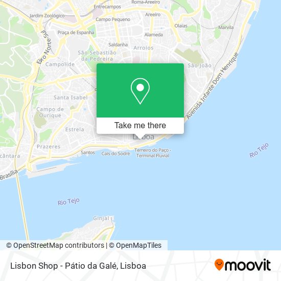 Lisbon Shop - Pátio da Galé map