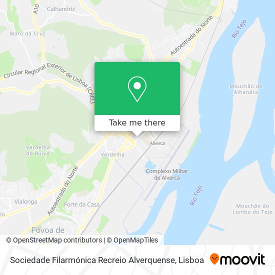 Sociedade Filarmónica Recreio Alverquense map