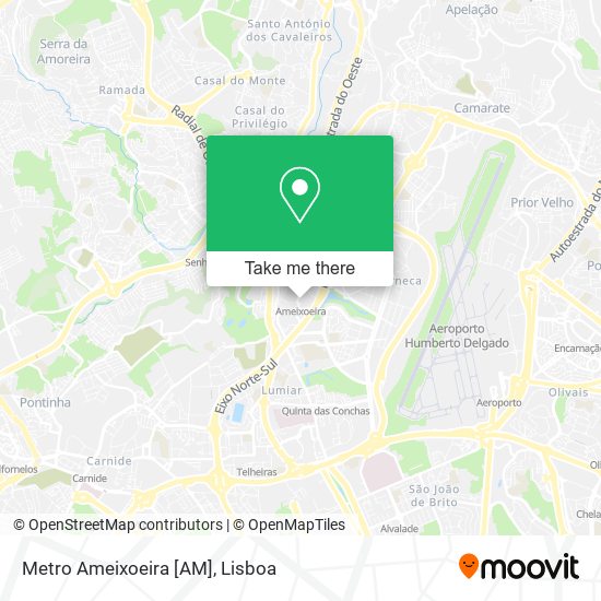 Metro Ameixoeira [AM] map