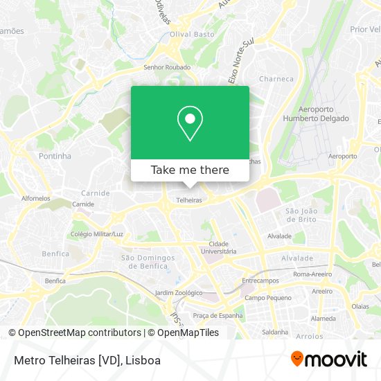 Metro Telheiras [VD] mapa