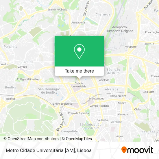 Metro Cidade Universitária [AM] map