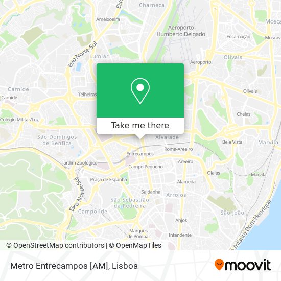 Metro Entrecampos [AM] map