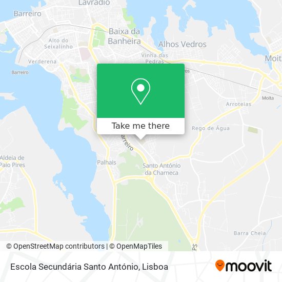 Escola Secundária Santo António map