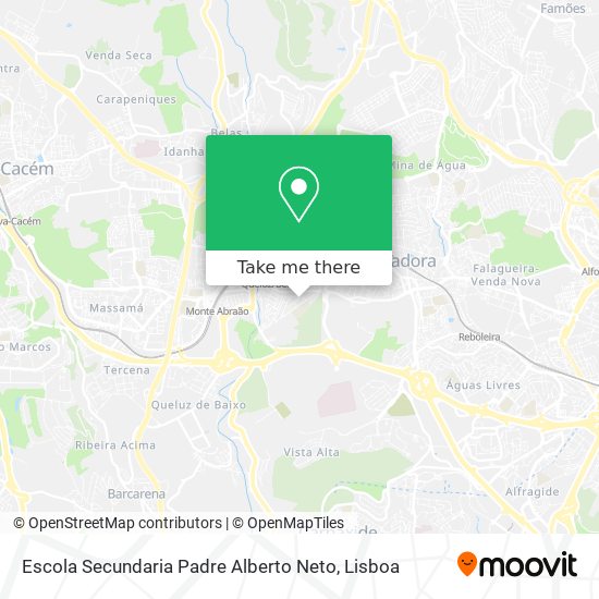 Escola Secundaria Padre Alberto Neto mapa