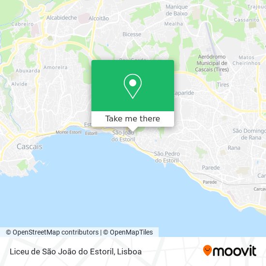 Liceu de São João do Estoril mapa