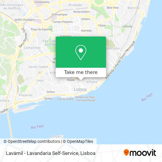 Lavàmil - Lavandaria Self-Service mapa
