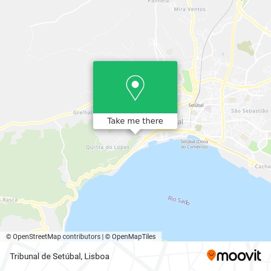Tribunal de Setúbal mapa