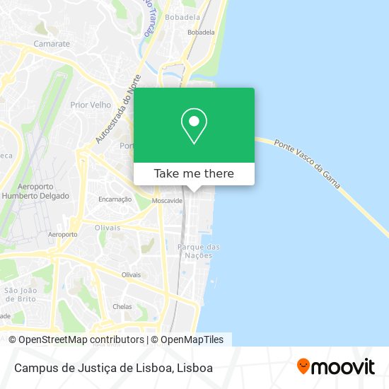 Campus de Justiça de Lisboa mapa