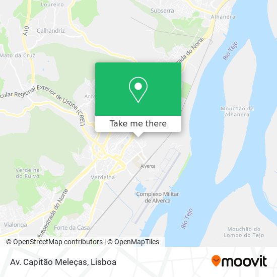 Av. Capitão Meleças mapa