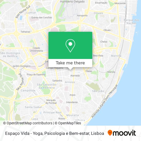 Espaço Vida - Yoga, Psicologia e Bem-estar map