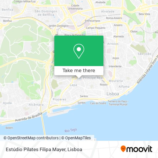 Estúdio Pilates Filipa Mayer map