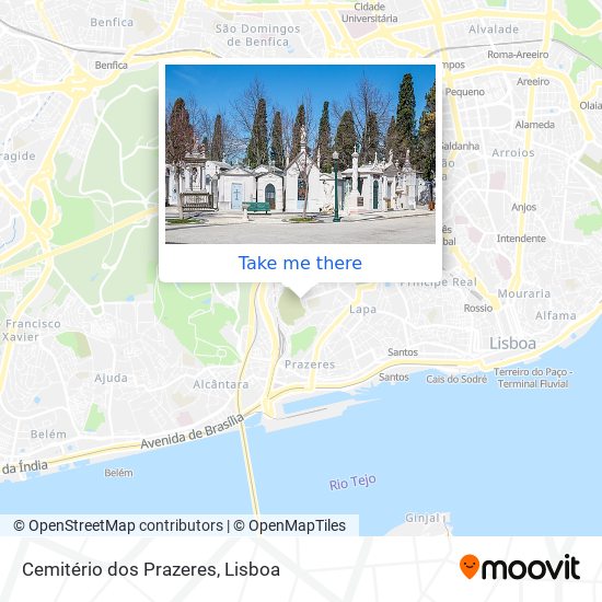 Cemitério dos Prazeres map