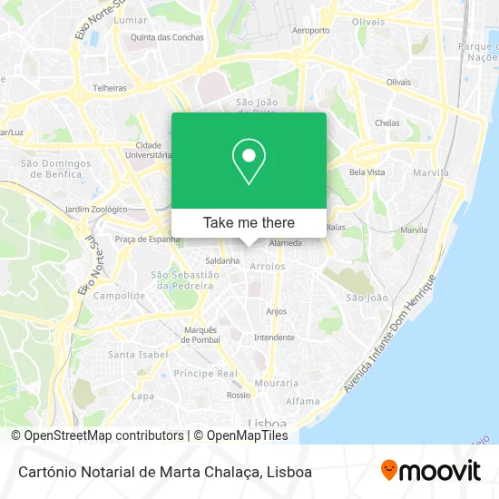 Cartónio Notarial de Marta Chalaça map