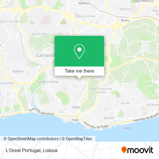 L'Oreal Portugal map