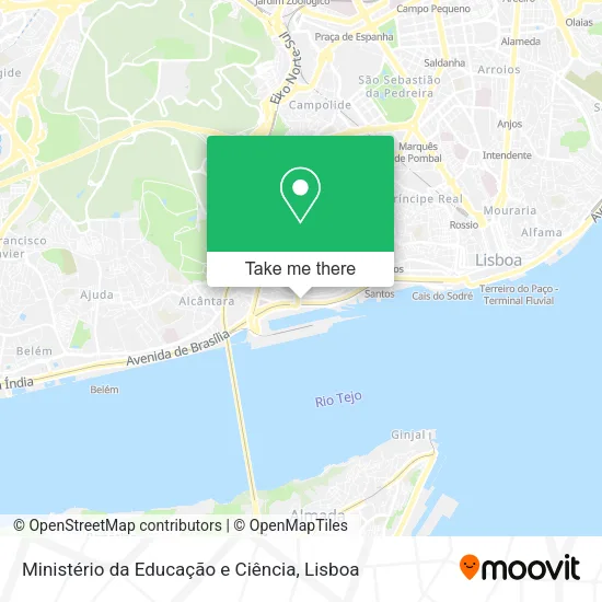Ministério da Educação e Ciência map