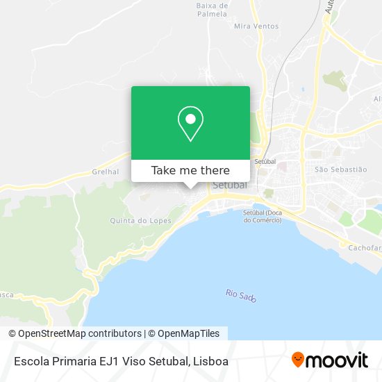 Escola Primaria EJ1 Viso Setubal mapa