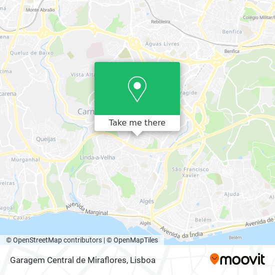 Garagem Central de Miraflores mapa