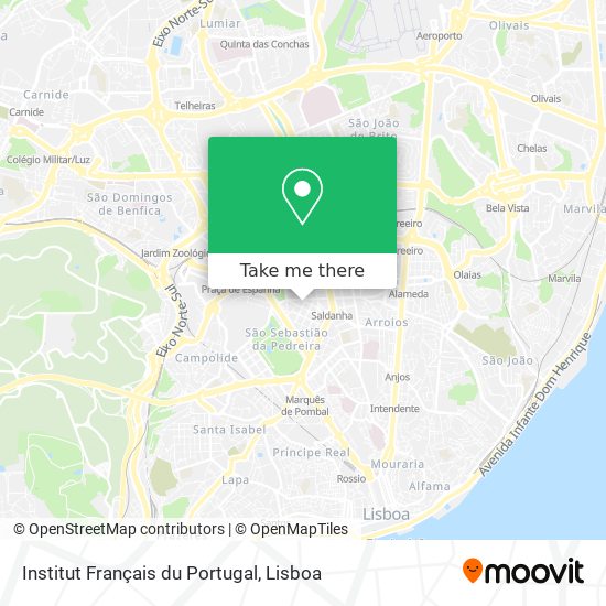 Institut Français du Portugal map