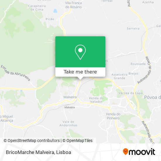 BricoMarche Malveira map